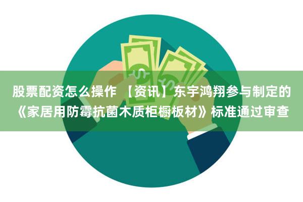 股票配资怎么操作 【资讯】东宇鸿翔参与制定的《家居用防霉抗菌木质柜橱板材》标准通过审查