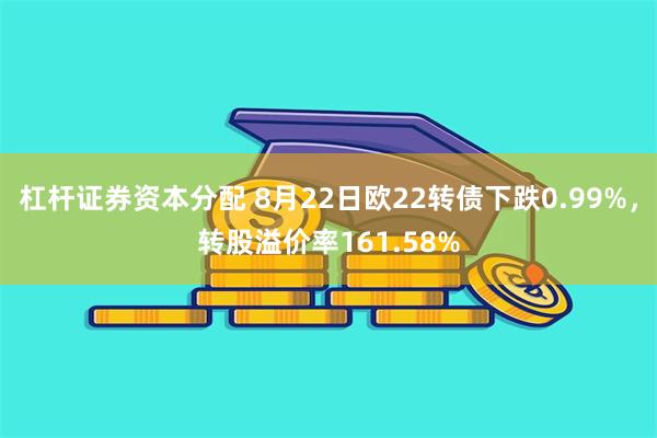 杠杆证券资本分配 8月22日欧22转债下跌0.99%，转股溢价率161.58%