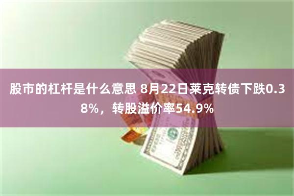 股市的杠杆是什么意思 8月22日莱克转债下跌0.38%，转股溢价率54.9%