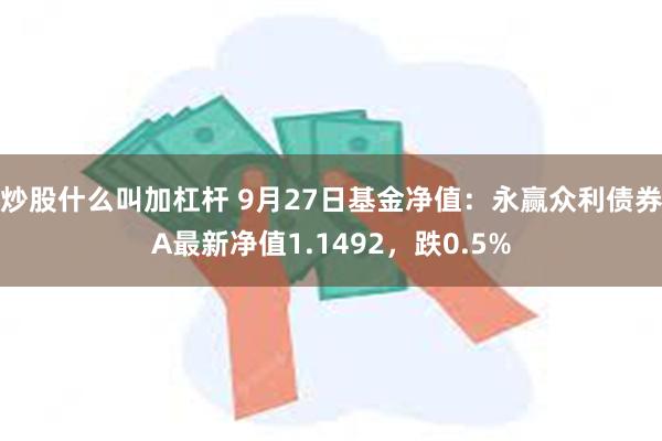 炒股什么叫加杠杆 9月27日基金净值：永赢众利债券A最新净值1.1492，跌0.5%