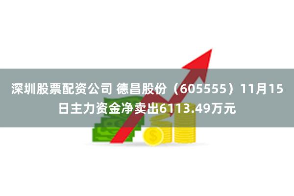 深圳股票配资公司 德昌股份（605555）11月15日主力资金净卖出6113.49万元